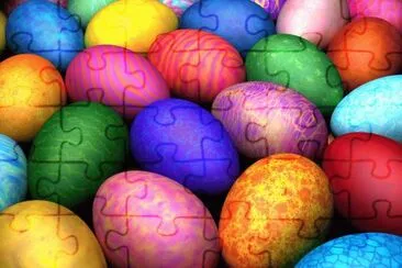 Ovos coloridos jigsaw puzzle