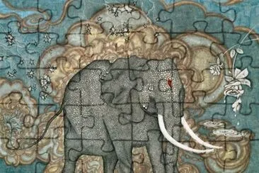 Elephant art  Sri Lanka jigsaw puzzle