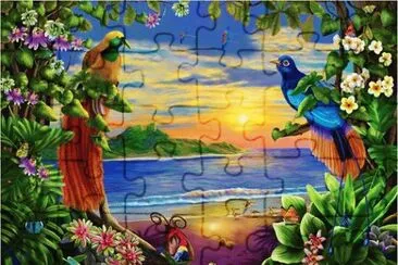 pintura de passaros