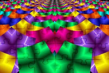 Colored fantasy jigsaw puzzle