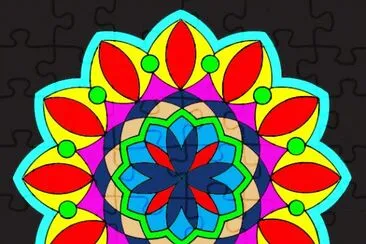 Mandala jigsaw puzzle