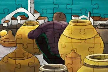 Man selling Pots by Cain