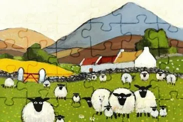 Pretty Sheeps in a row