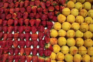 Fresas y Duraznos jigsaw puzzle