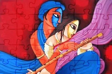 Indian figurative painter Sekhar Roy