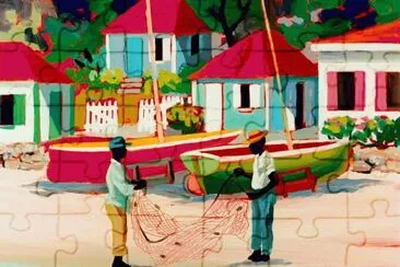 Fisherman jigsaw puzzle