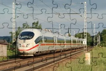 ICE train near Ingolstadt  Germany jigsaw puzzle