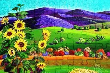 Sunflowers in the Field