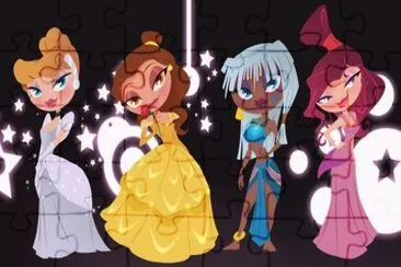Cinderella Belle Kida Megara jigsaw puzzle