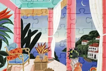 Terrace with Seaview by Thomas Mc Knight