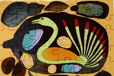 Native art by Kenojuak Ashevak  Canada jigsaw puzzle