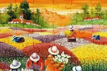 Art by FÃ©lix Espinoza Vargas  Peru jigsaw puzzle