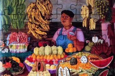 Fruit seller by Olga Costa  Mexico jigsaw puzzle
