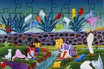 Laundry by Raul del Rio  Mexico jigsaw puzzle