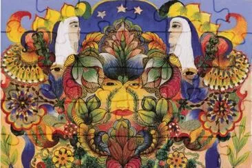 African American Folk art by Minnie Evans