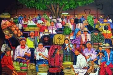 Village fair  Guatemala jigsaw puzzle