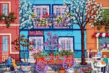 The Flower Wagon by Laura Vidra jigsaw puzzle
