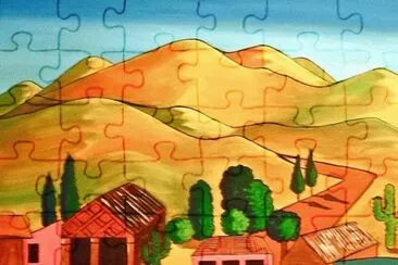 Mexican village jigsaw puzzle