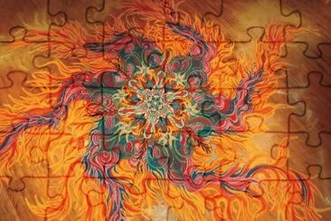 Sand painting by Joe Mangrum jigsaw puzzle