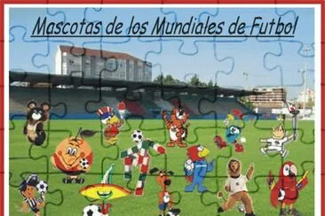 פאזל של MASCOTAS DE LOS MUNDIALES DE FUTBOL.