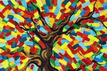 פאזל של Colored Tree