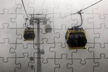 flying jigsaw puzzle