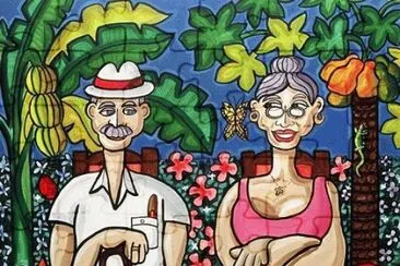 פאזל של Elderly Couple in the Tropics