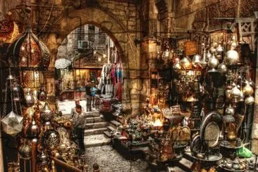 Un hermoso bazar en El Cairo
