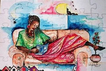 Reclining Lady by Chidi Okoye
