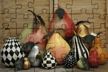 Pear Black   White jigsaw puzzle