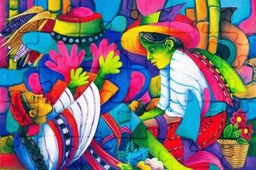 Art from Julian Coche Mendoza  Guatemala jigsaw puzzle