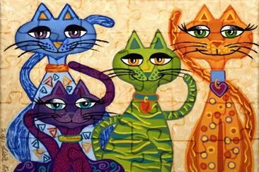 High Street Cats by Lisa Frances