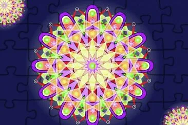 mandala 121 jigsaw puzzle