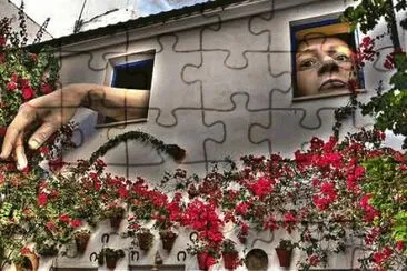 Un original patio en Cordoba, EspaÃ±a