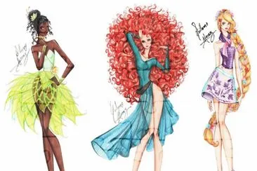 Tiana Merida Rapunzel