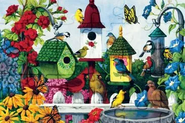 Birdhouse Heaven jigsaw puzzle