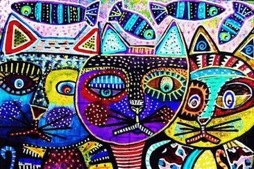 Cats dreaming of Fish jigsaw puzzle