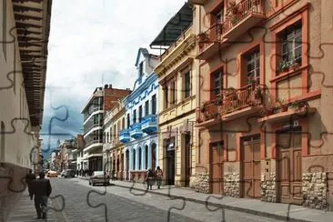 פאזל של Un bonita calle de Quito, Ecuador