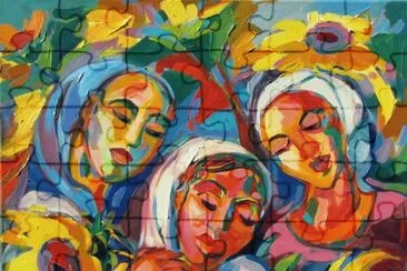 Sunflower Girls by Isabel le Roux