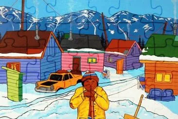 Snow in the Village jigsaw puzzle