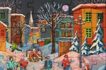 Ice Hockey on the Street