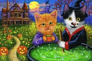 פאזל של gatos