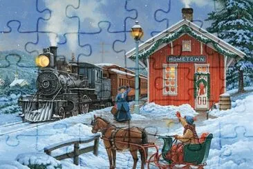 Home for Christmas by John Sloane jigsaw puzzle