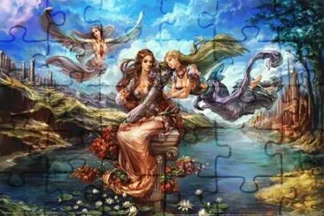 Mujers con alas jigsaw puzzle