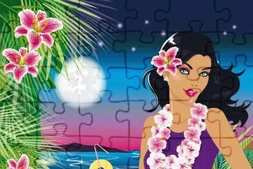 Hawaiian Luau party Visitor