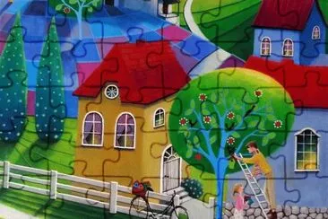 Close up detail jigsaw puzzle