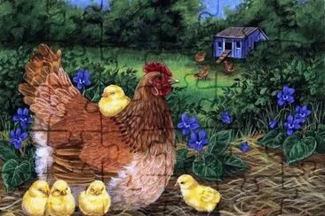 פאזל של Chicken with Kids