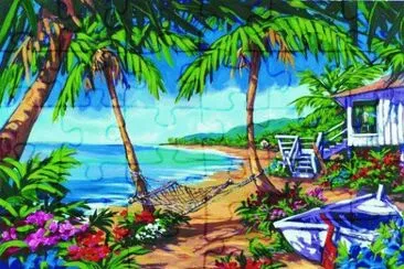Real Hawaiian paradise jigsaw puzzle