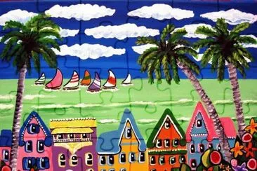 Tropical Beach scene jigsaw puzzle