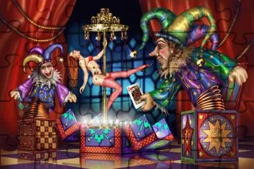 Five Jacks jigsaw puzzle